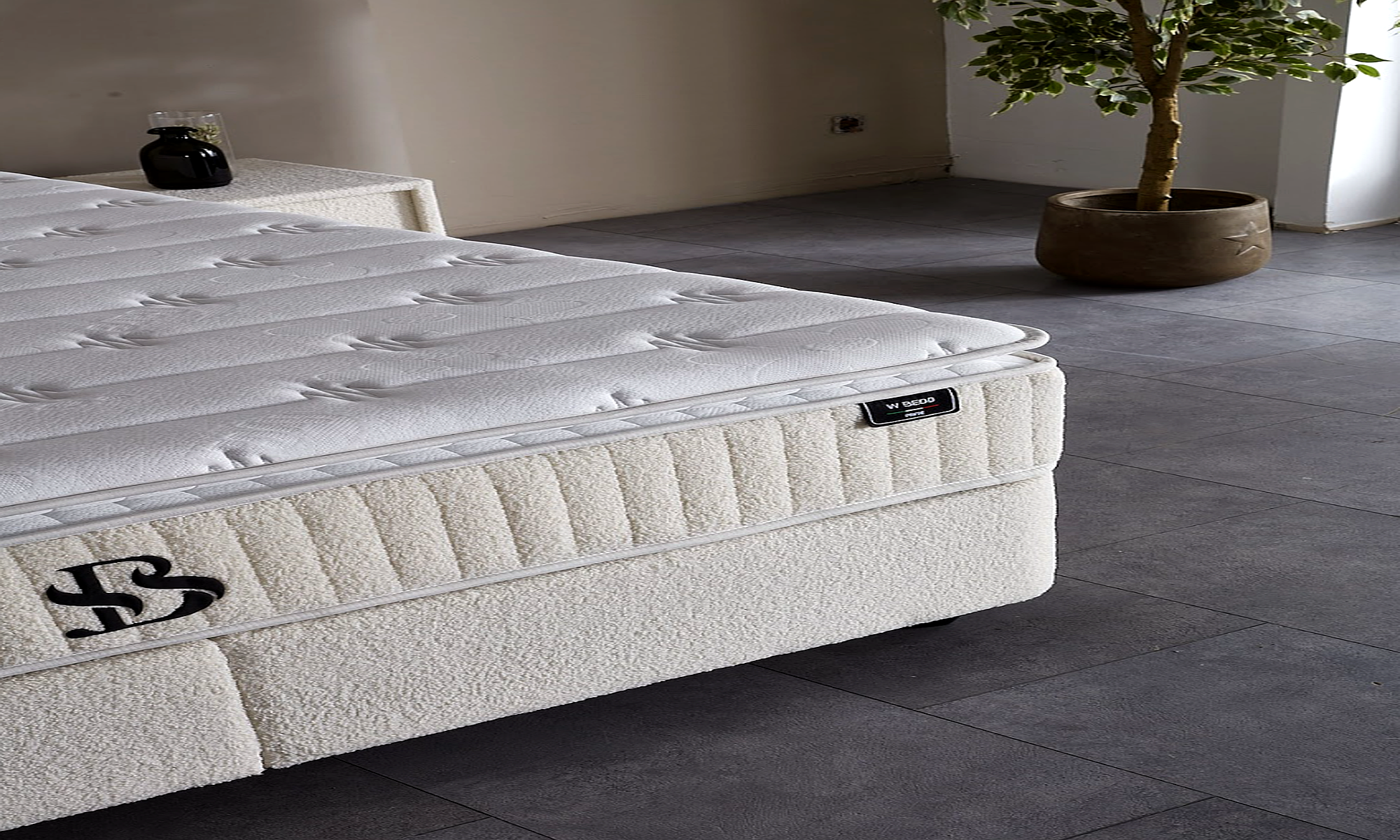 BSS SIABEDD Boxspringbett Set | Matratze H3 | Box und Kopfteil