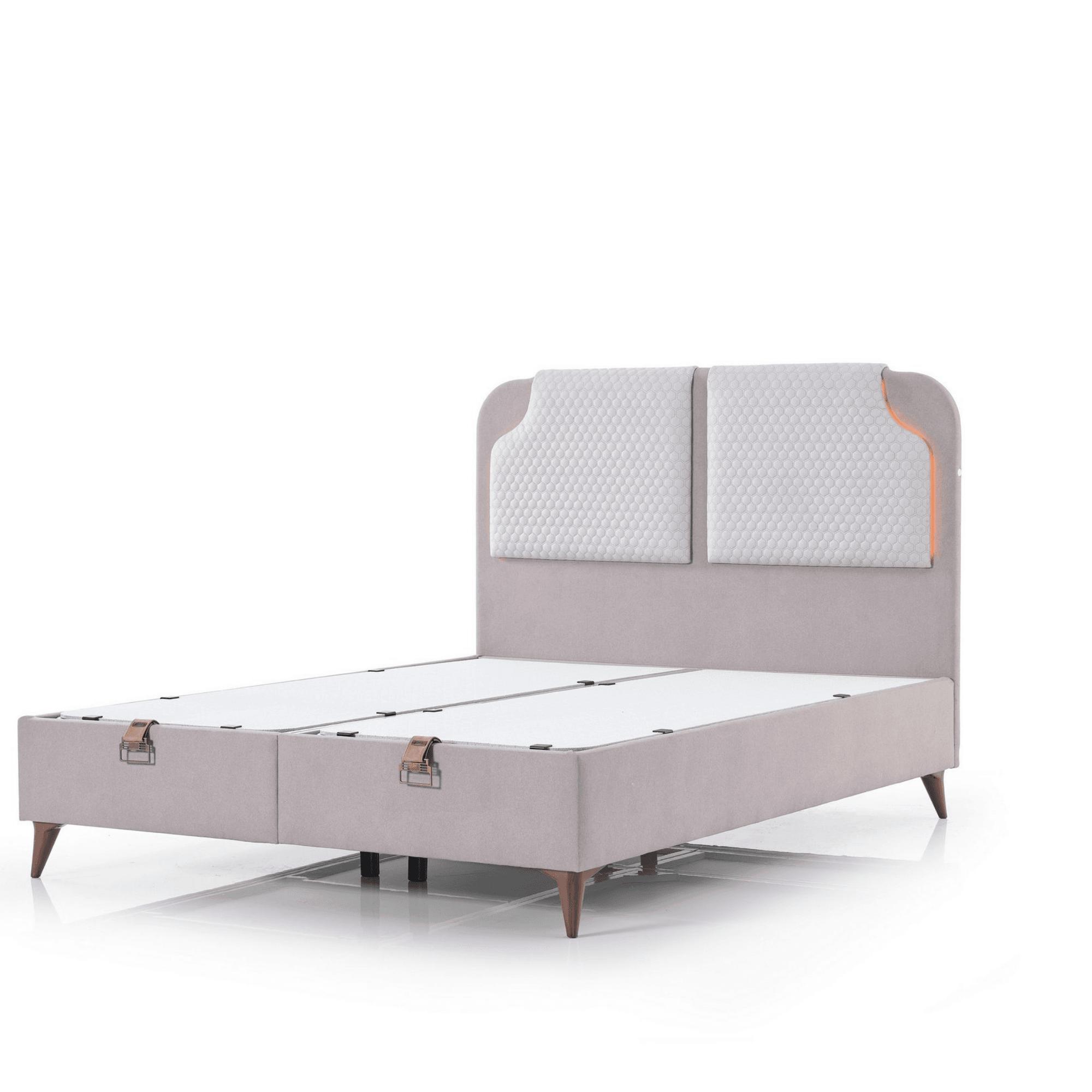 Armis Amber Boxspringbett Bett 160x200 mit Bettkasten und Matratze
