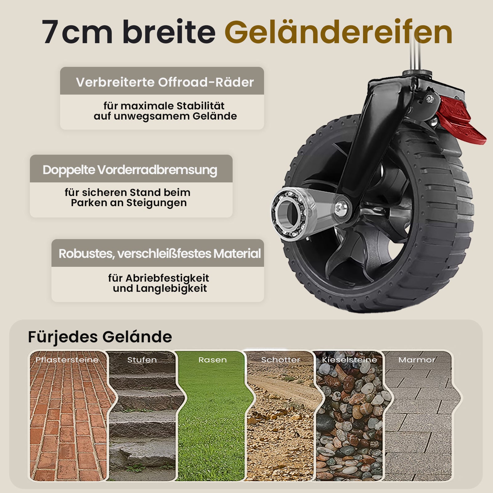 Handwagen Bollerwagen faltbar 380L+ Bis 320KG Strandwagen Klappbar mit Heckklappe Regenschutz,7 cm breite Geländereifen Reflektorstreifen