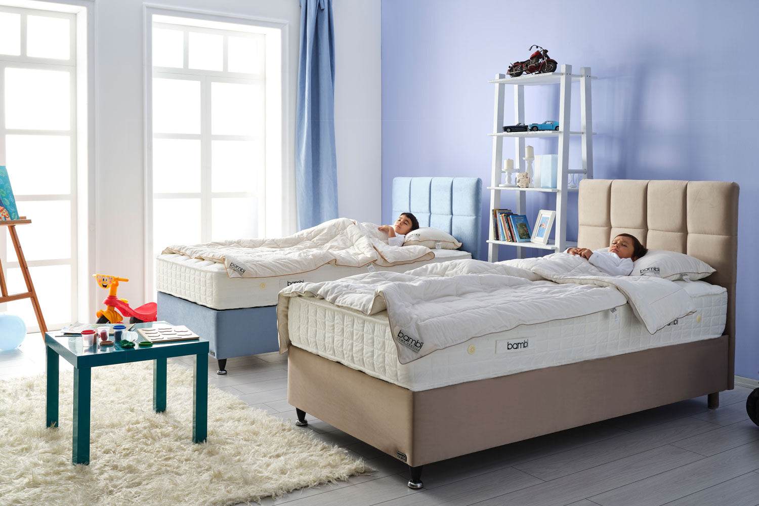 Bambi Golden Prime Boxspringbett Schlafzimmer Set
