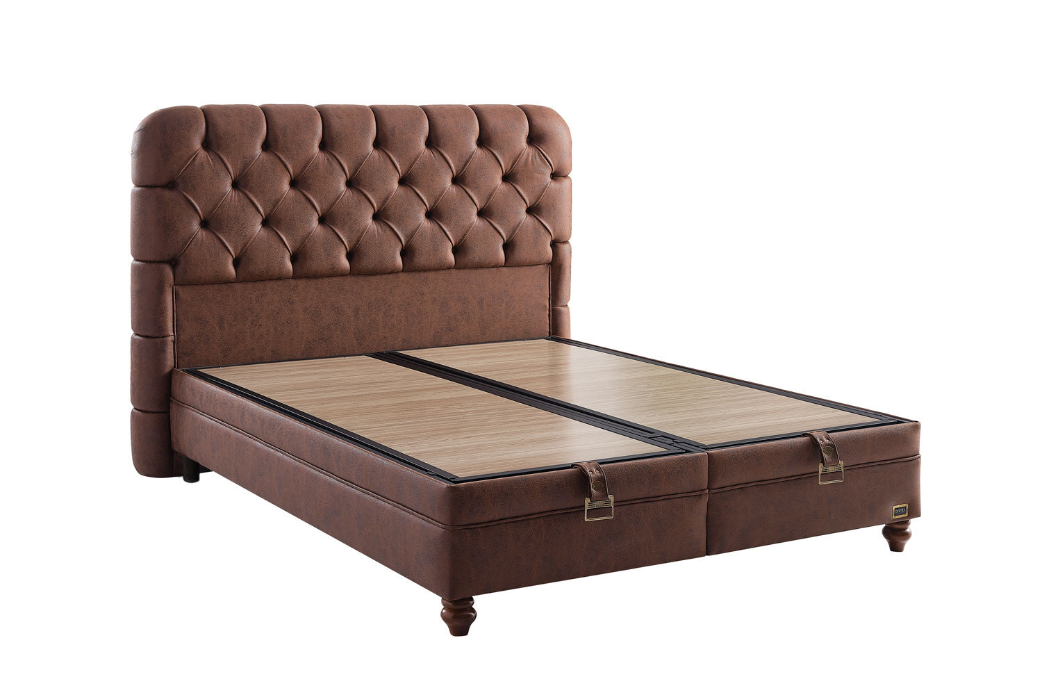 Bambi Comfizone Boxspringbett 180x200 cm mit Matratze & Stauraum – Verstellbarer Härtegrad & Komfortsystem