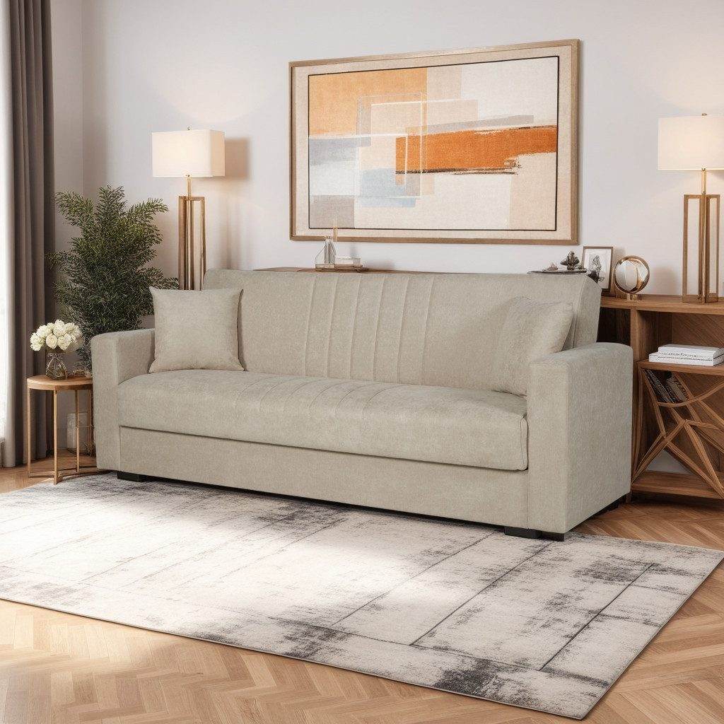 Limos 3-Sitzer Schlafsofa mit Bettkasten & Schlaffunktion – 184 cm