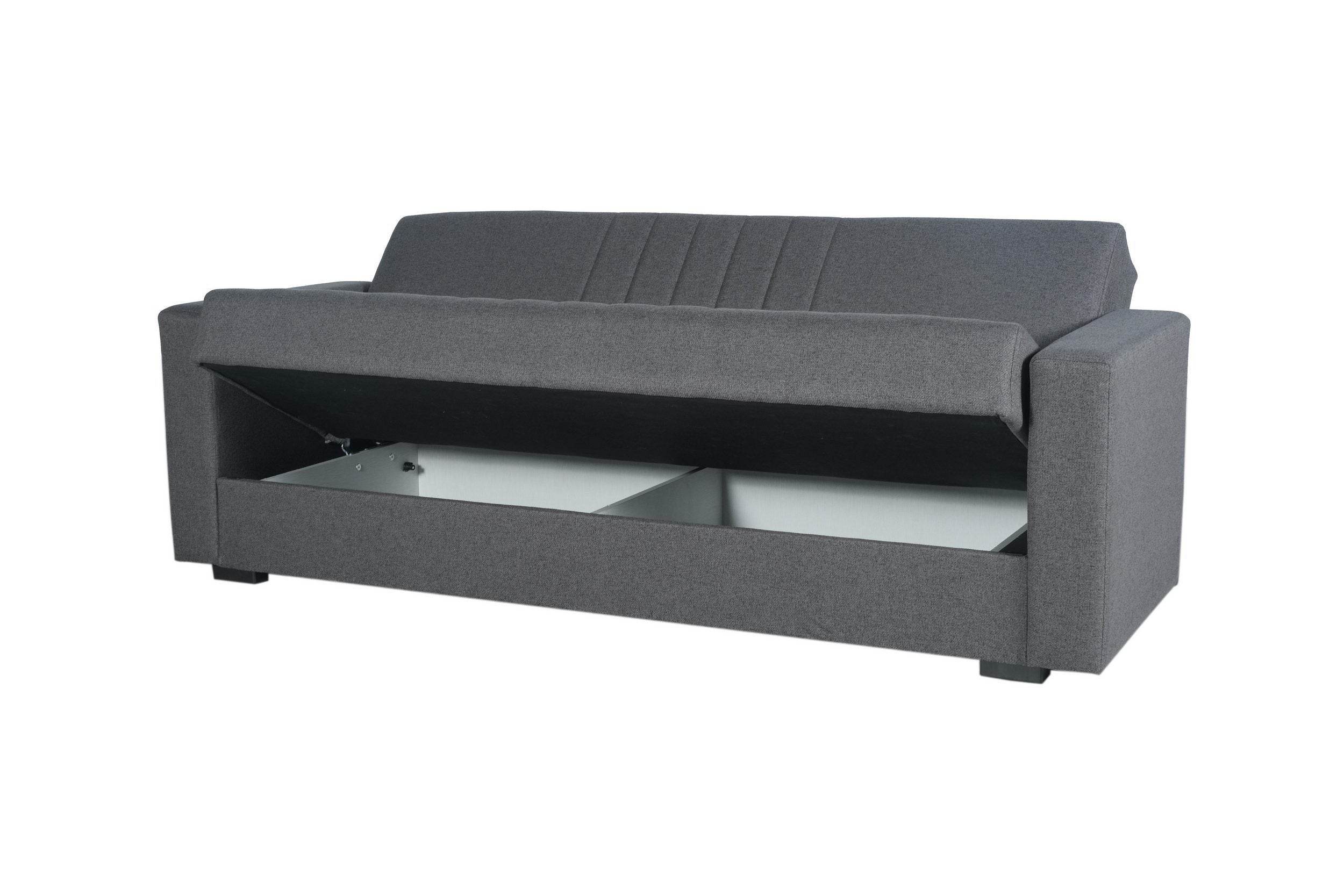 Limos 3-Sitzer Schlafsofa mit Bettkasten & Schlaffunktion – 184 cm