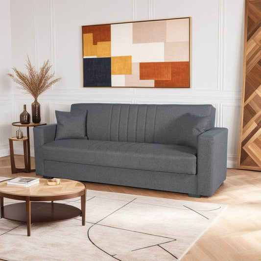 Limos 3-Sitzer Schlafsofa mit Bettkasten & Schlaffunktion – 184 cm