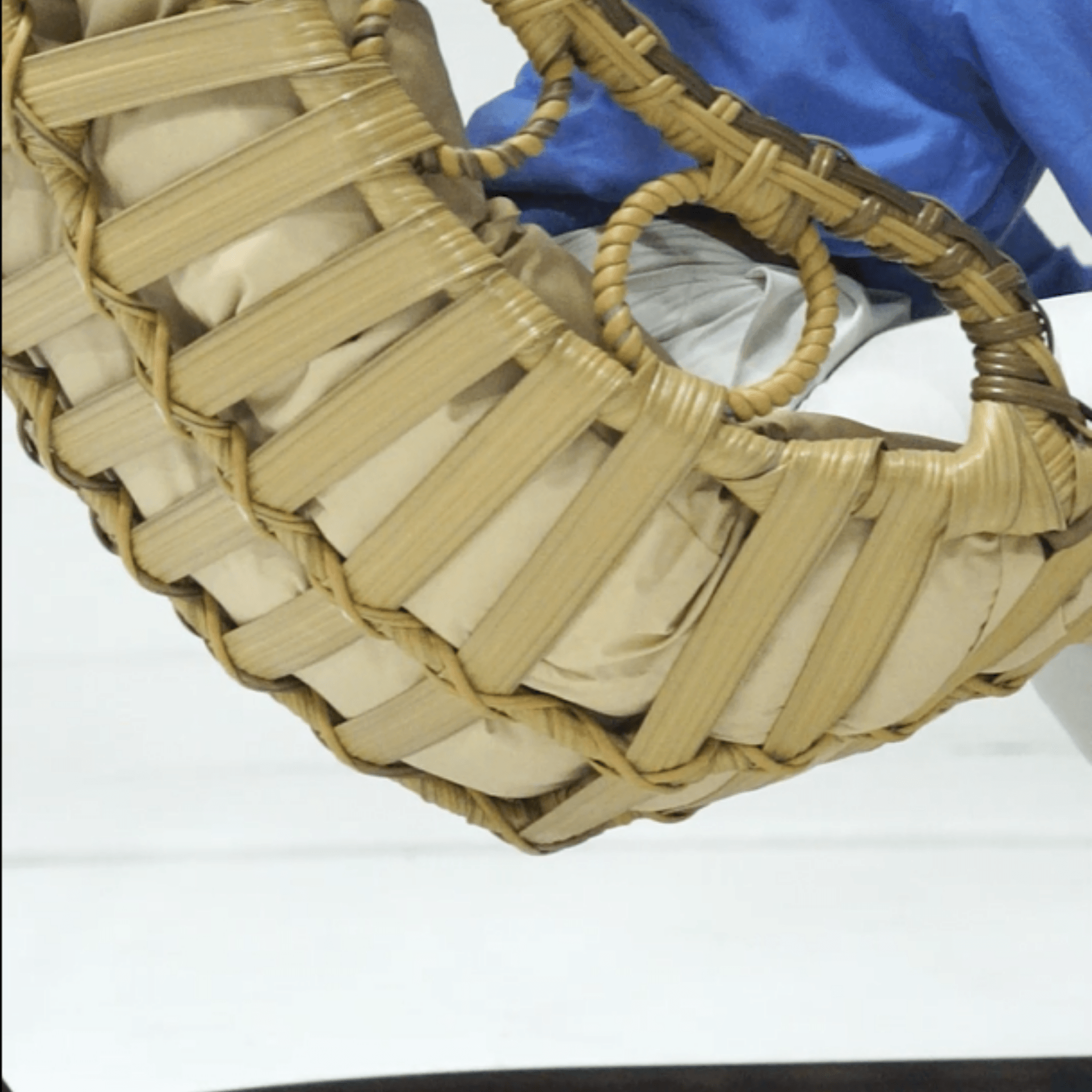 Gowoll Bodrum Gartenschaukel Rattan Hängesessel mit Gestell Hängeschaukel Bodrum