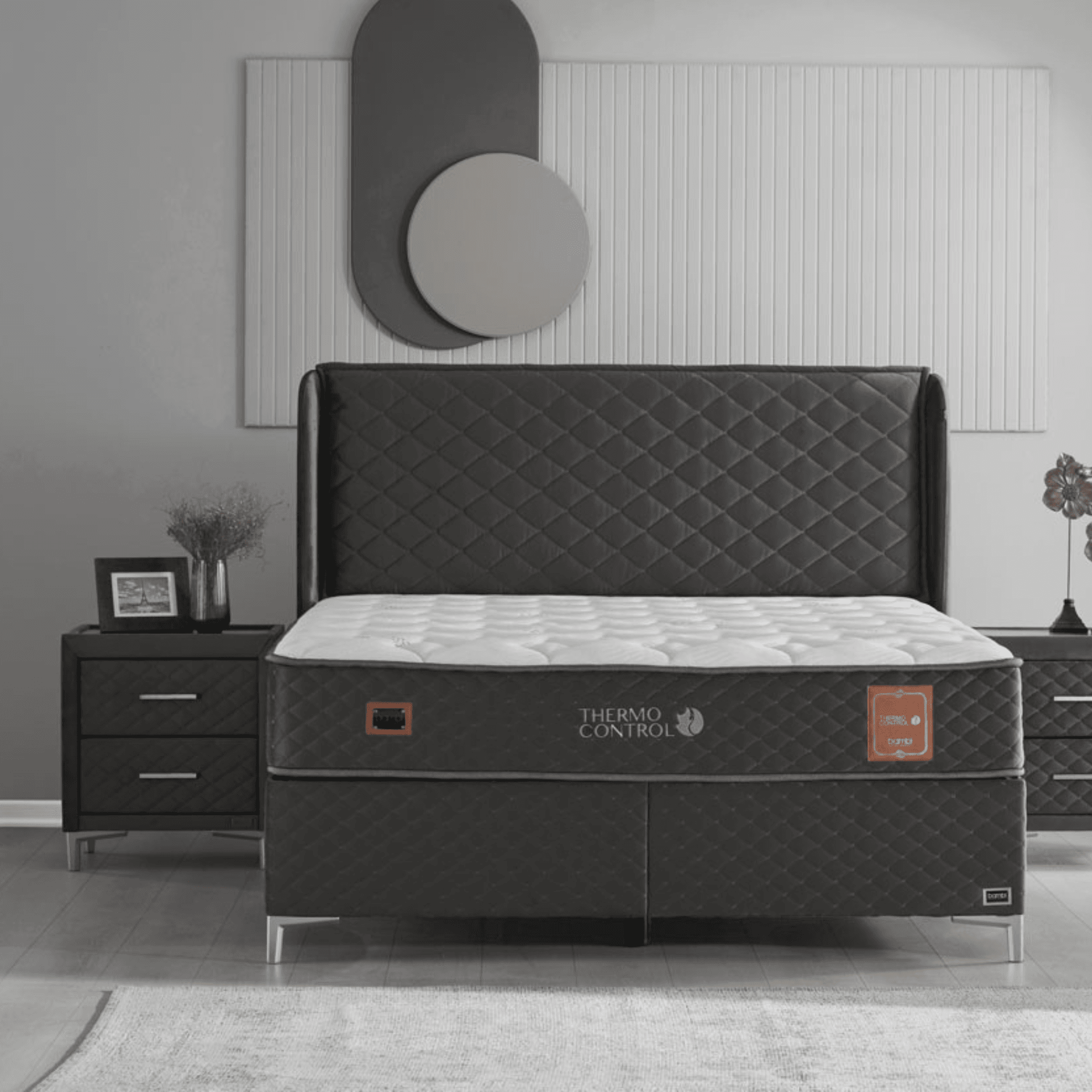 Thermo Control Boxspringbett mit Matratze & Bettkästen