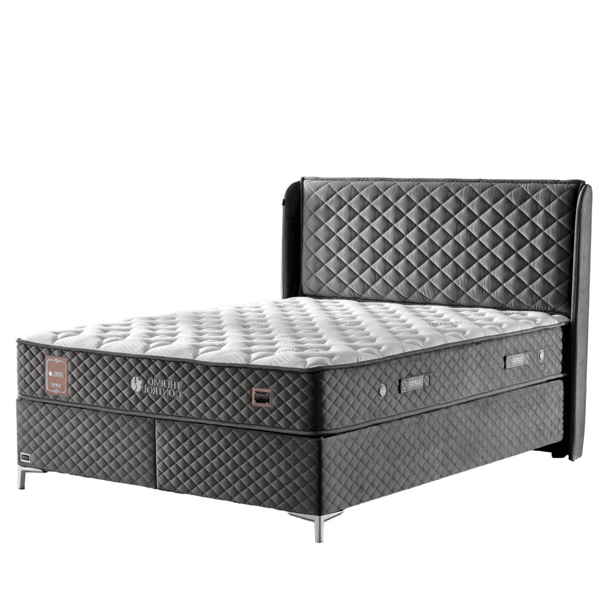 Thermo Control Boxspringbett mit Matratze & Bettkästen