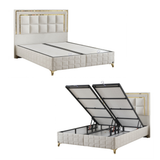 BSS WOOL TOUCH Boxspringbett Set | Matratze H2/H3 | Box und Kopfteil
