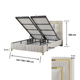 BSS WOOL TOUCH Boxspringbett Set | Matratze H2/H3 | Box und Kopfteil