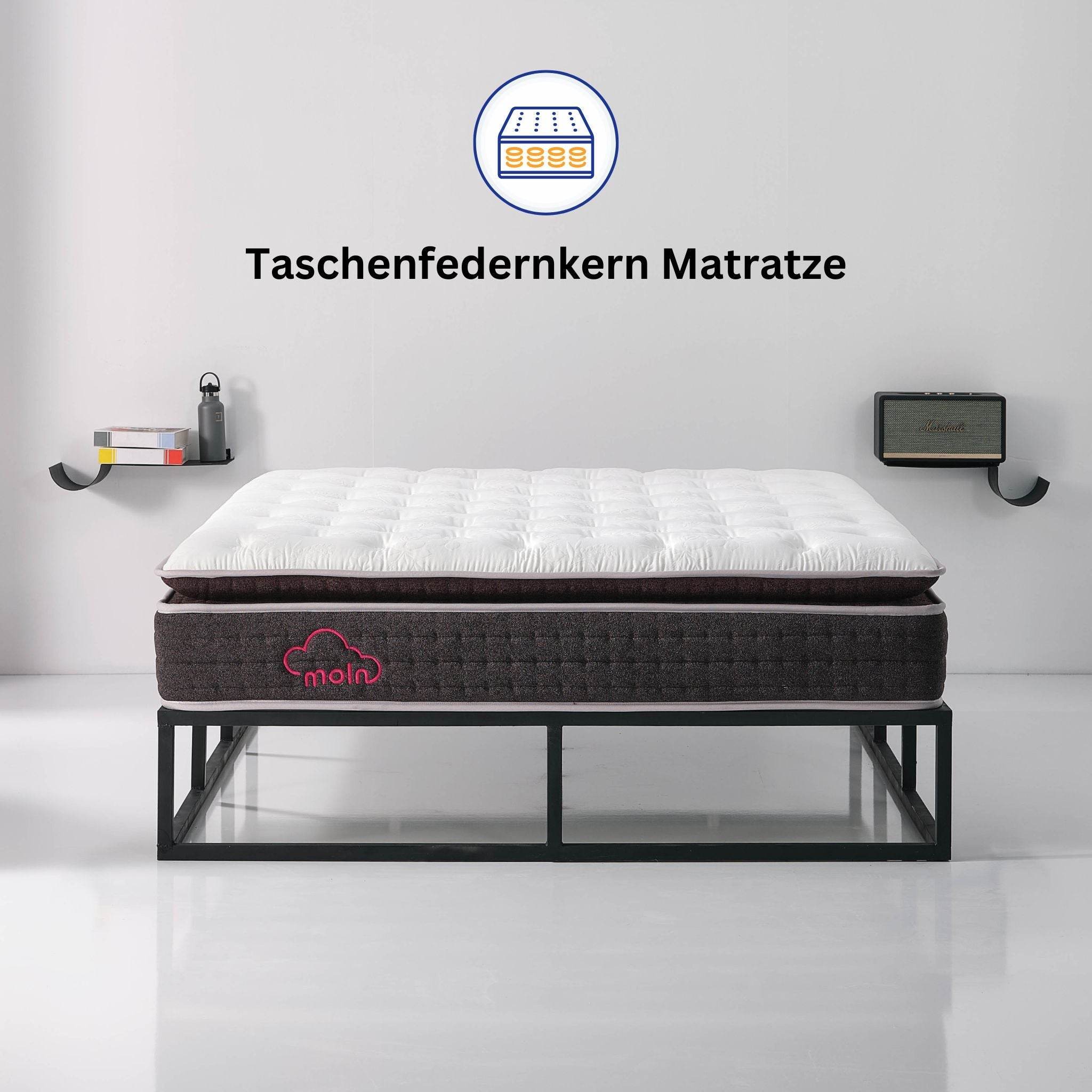 Moln Berta – Pocket-Federkern-Matratze 140×200 & 160×200 – Wolkenweich Premium Komfort
