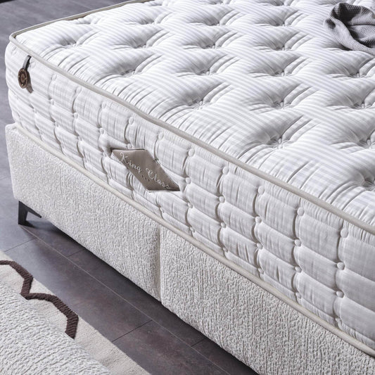 Gowoll Efes Boxspringbett-Set mit Matratze Stauraum (160x200 cm)