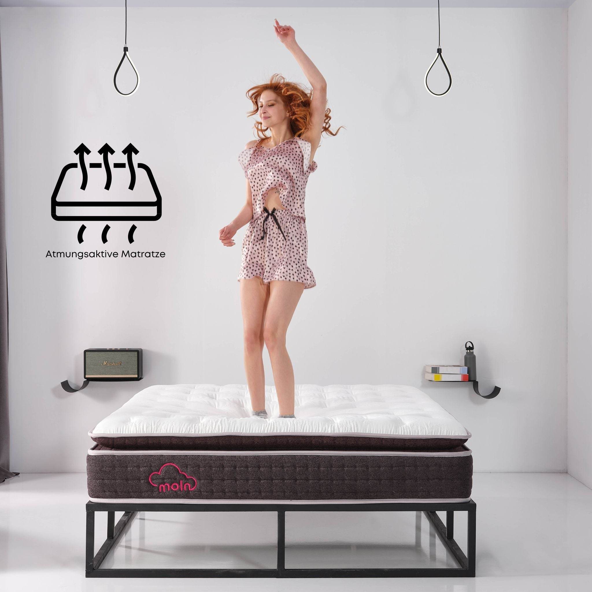 Moln Berta – Pocket-Federkern-Matratze 140×200 & 160×200 – Wolkenweich Premium Komfort