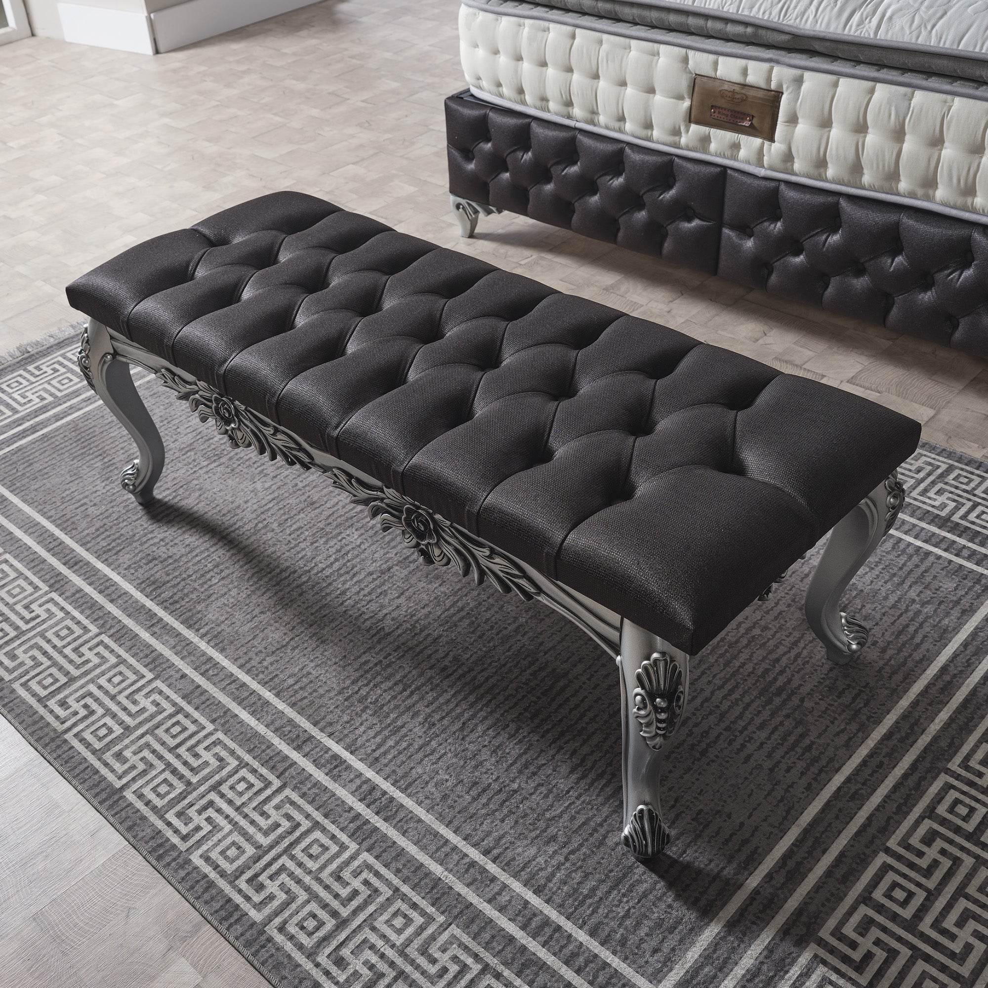 Rixoss Boxspringbett mit Stauraum | H3 Komfortmatratze & Samtgefühl | Modernes Polsterbett