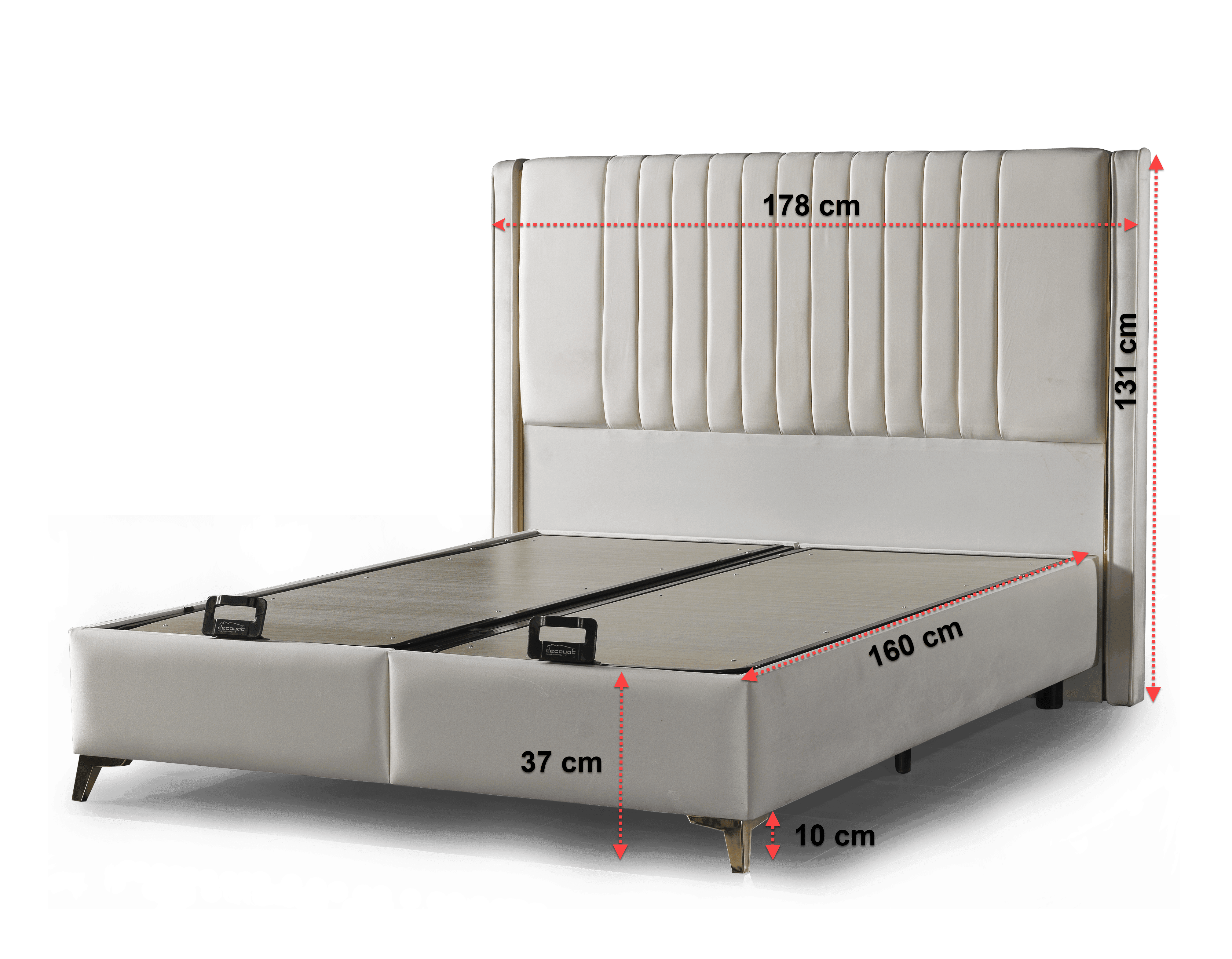 Boxspringbett Rotterdam 180x200 cm – Schlafkomfort mit Stauraum